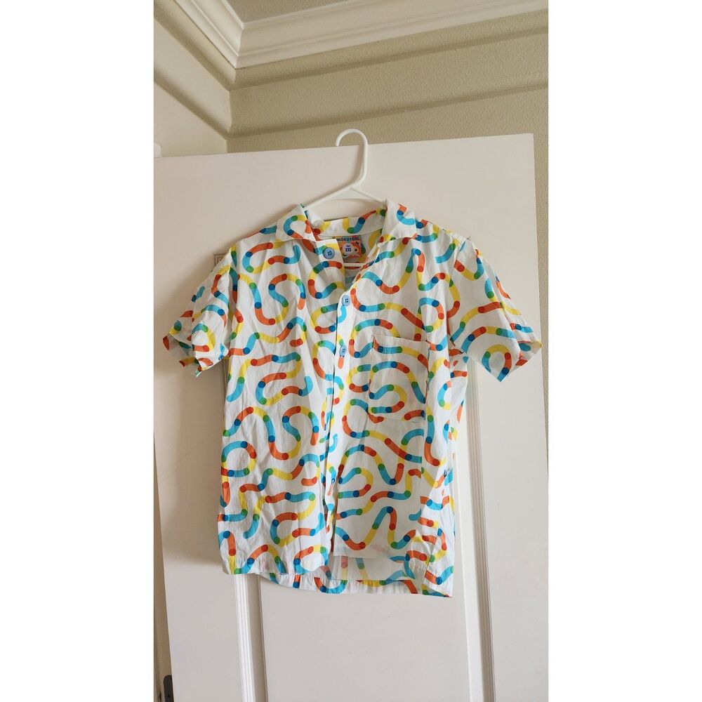 Mokuyobi RETIRED Noodle Doodle Short Sleeve Shirt Multicolor Size XXS Worn Once